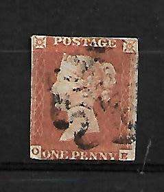 Great Britain - 1841 1d Deep Red Brown Fine Used