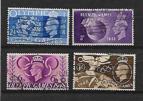 Great Britain - 1948 King George VI Olympic Games Full Set - VFU