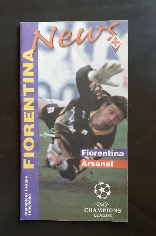 Fiorentina (Italy) vs Arsenal 1999/2000 UEFA Champions League 1st Group Stage Match Programme