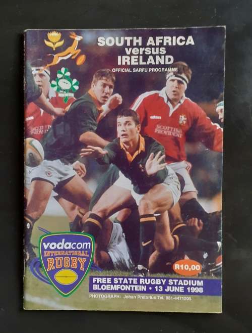 South Africa vs Ireland 1998 1st Test Match Programme
