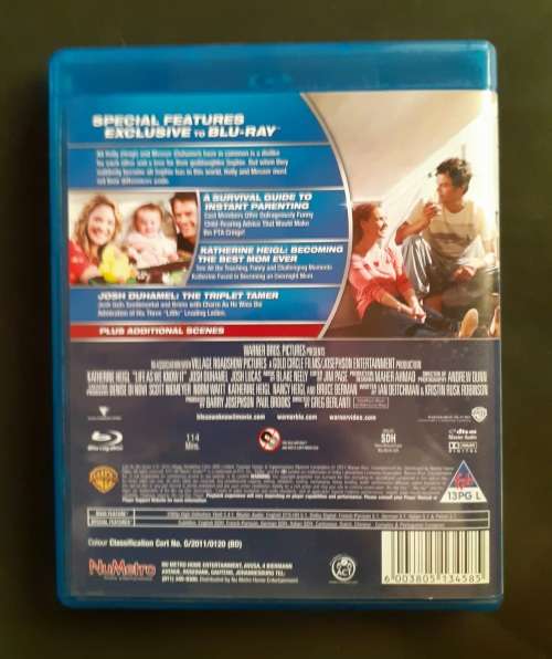 Life As We Know It - Katherine Heigl & Josh Duhamel (Blu-ray)