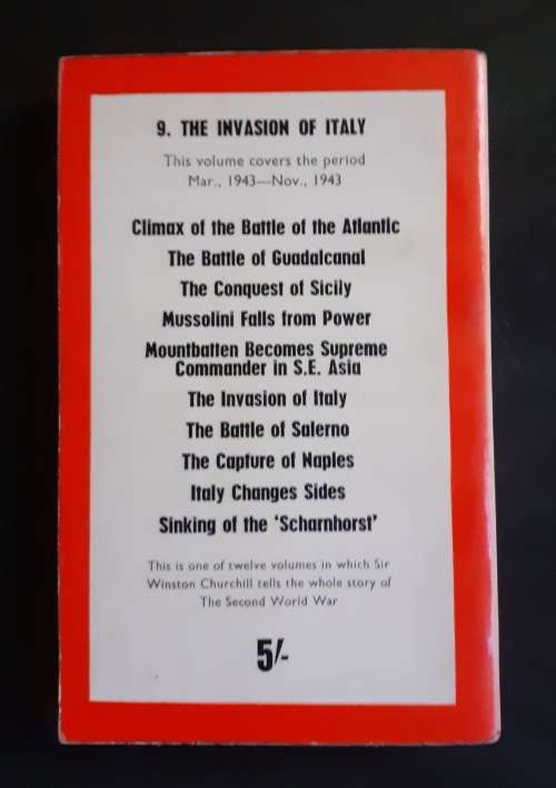 Winston Churchill - The Second World War: The Invasion of Italy Vol.9