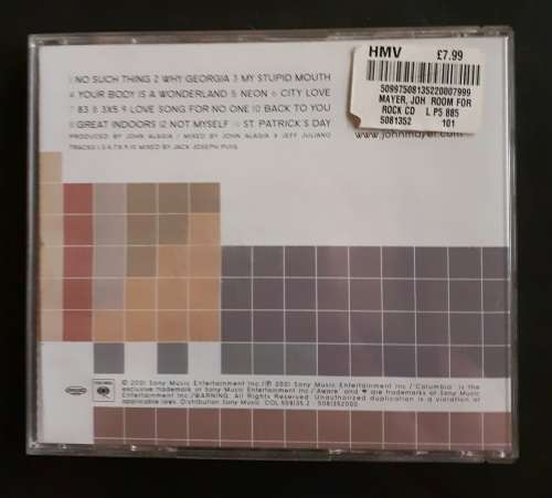 John Mayer - Room For Squares (CD)