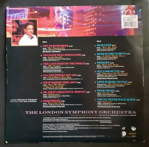 Placido Domingo & The London Symphony Orchestra - The Broadway I Love LP Vinyl Record