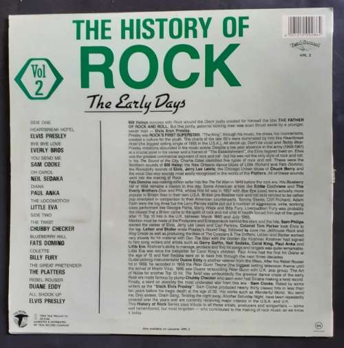 The History of Rock Vol.2 LP Vinyl Record