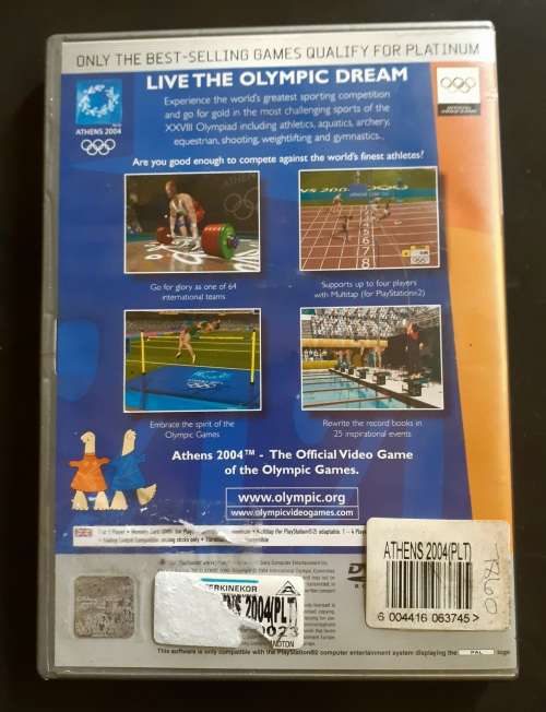 Athens 2004 Platinum Play Station 2 (PS2) Game