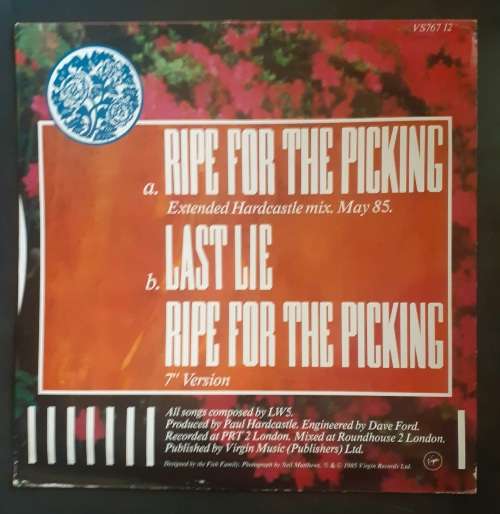 LW 5 - Ripe For The Picking 12` Single Vinyl Record - UK Pressing