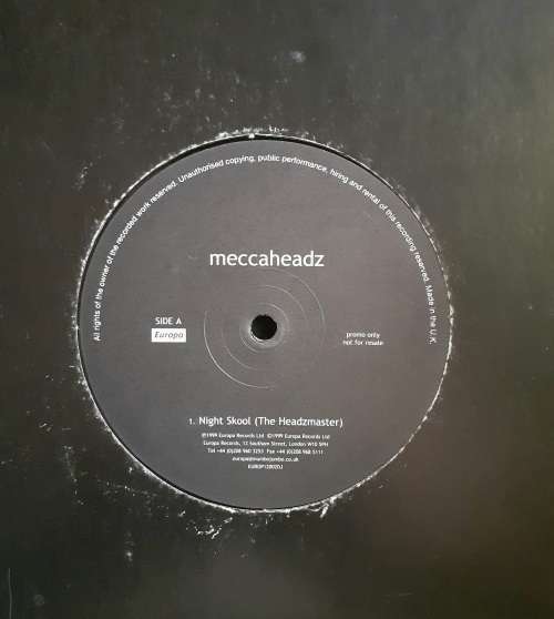 Meccaheadz - Night Skool 12` Single Vinyl Record - UK Pressing
