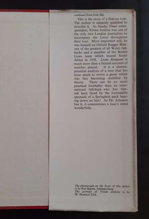 Lions Rampant - The 1955 British Isles Rugby Tour of South Africa by Vivian Jenkins (Hardcover)
