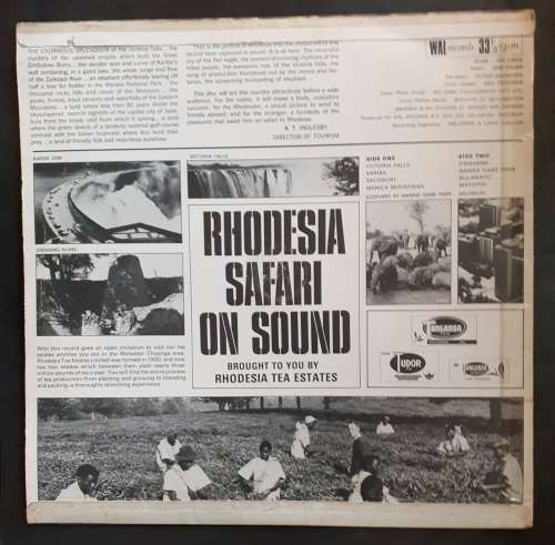 Sam Sklair - Rhodesia Safari On Sound LP Vinyl Record