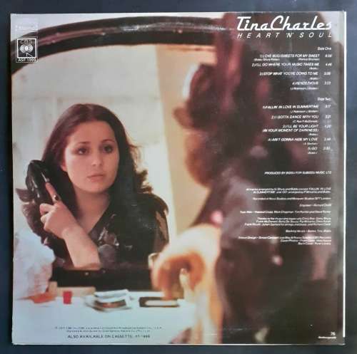 Tina Charles - Heart `N` Soul LP Vinyl Record