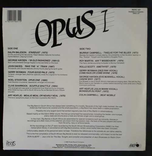 Opus I LP Vinyl Record