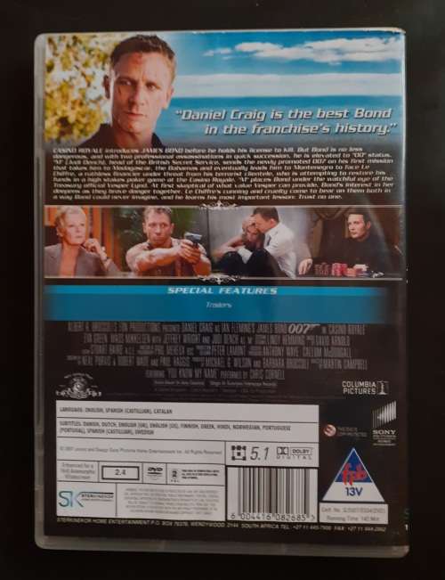 James Bond 007 Casino Royale - Daniel Craig (DVD)