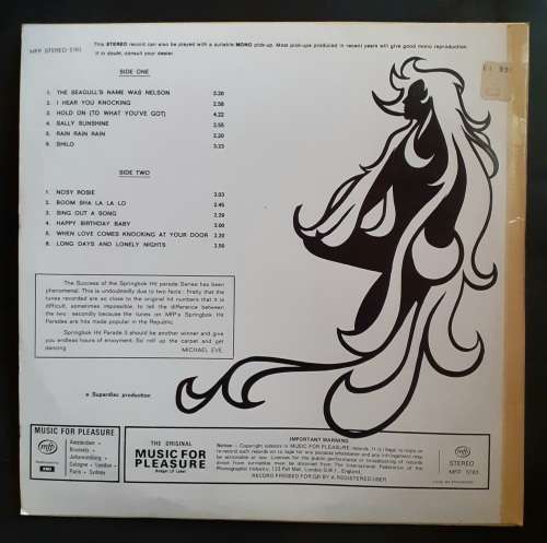 Springbok Hit Parade Vol.3 LP Vinyl Record