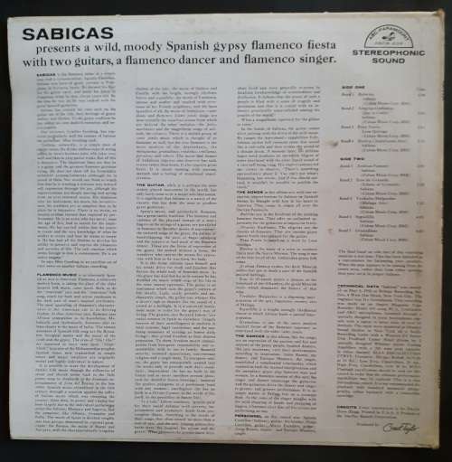 Sabicas  - Gypsy Flamenco LP Vinyl Record - USA Pressing