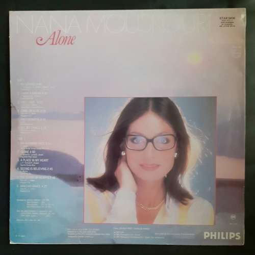 Nana Mouskouri - Alone LP Vinyl Record