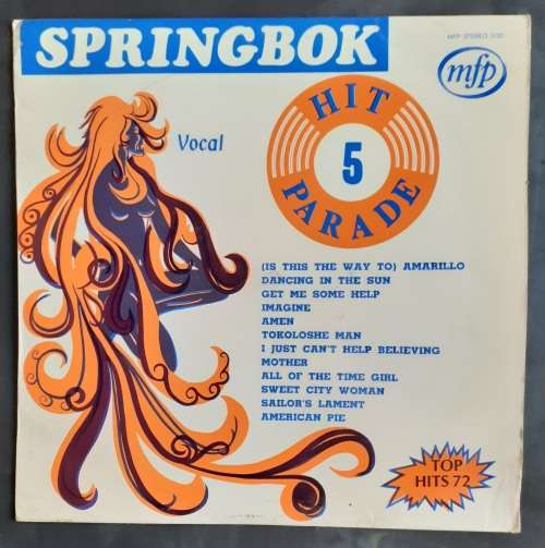 Springbok Hit Parade Vol.5 LP Vinyl Record