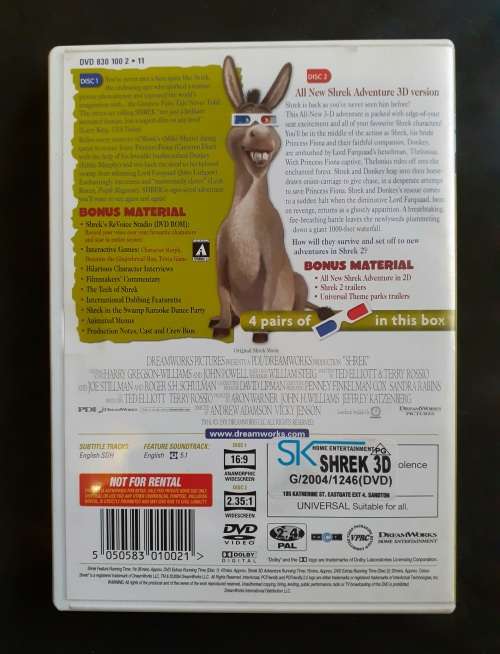 Shrek 3D - The Story Continue (2 DVD Set)