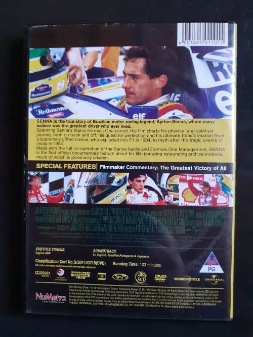 SENNA - No Fear, No Limits, No Equal (DVD)