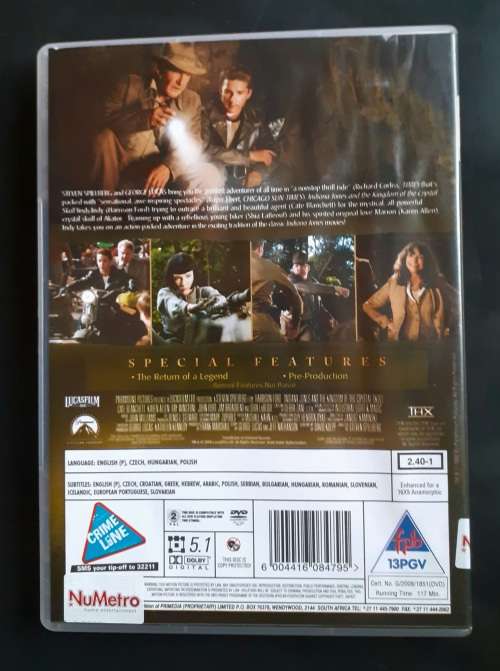 Indiana Jones and The Kingdom of The Crystal Skull (DVD)