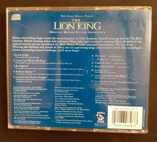 The Lion King (Original Motion Picture Soundtrack) (CD)