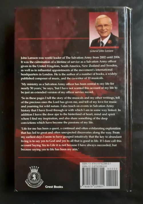 Saying Yes to Life - General John Larssson An Autobiography (Hardcover)