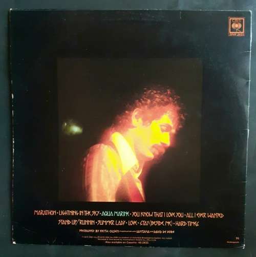 Santana  Marathon LP Vinyl Record