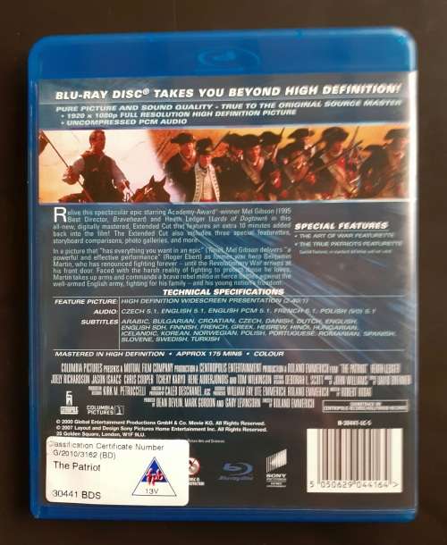 The Patriot - Mel Gibson (Blu-ray)