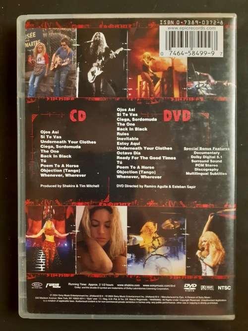 Shakira - Live & Off The Record (DVD & CD Set) - USA Edition
