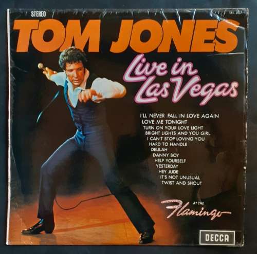 Tom Jones Live in Las Vegas LP Vinyl Record