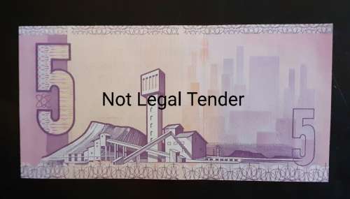 South Africa Five Rand CL Stals Bank Note - AU