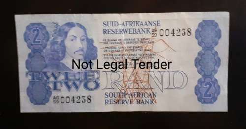 South Africa Two Rand GPC de Kock Bank Note - XF