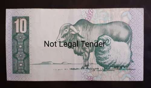 South Africa Ten Rand GPC de Kock Bank Note - AU