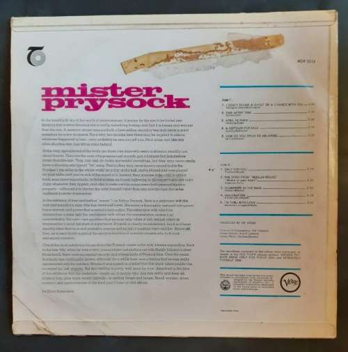 Arthur Prysock - Mister Prysock LP Vinyl Record