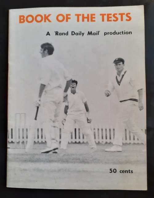 Book of The Tests - South Africa vs Australia Cricket Series 1970 Rand Daily Mail Programme