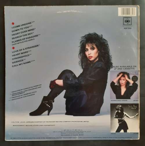 Jennifer Rush - Heart Over Mind LP Vinyl Record