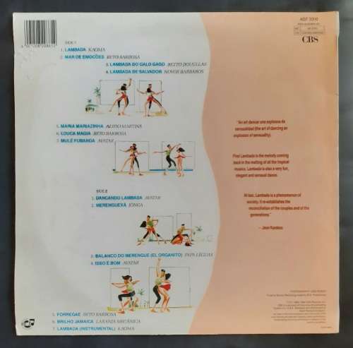 Lambada - A Collection of The 14 Hottest Lambada Tracks  LP Vinyl Record
