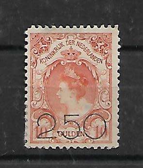 Netherlands 1920 2.50 on 10G Stamp MH