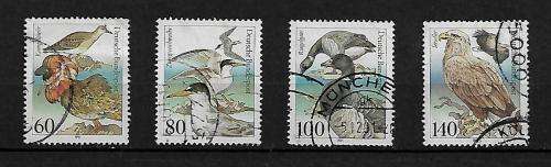 Germany - 1991 Sea Birds Full Set of 4 Stamps VFU