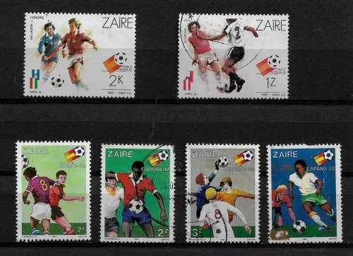 Zaire - 1982 FIFA World Cup Stamps Fine Used