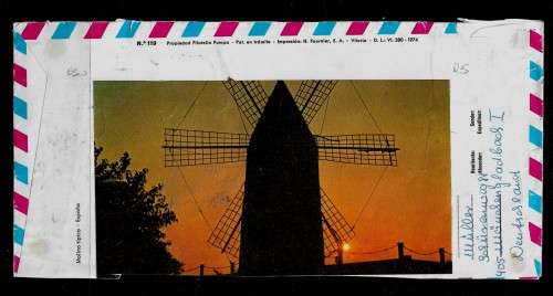 Spain - Letter Posted to Wayville, South Africa