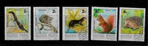 Hungary - 1986 Protected Animals Part Set of 5 Stamps VFU