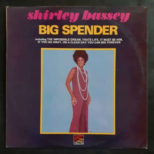 Shirley Bassey - Big Spender LP Vinyl Record - UK Pressing