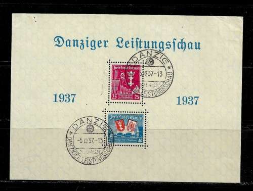 Danzig - 1937 Danziger Block CTO - MH
