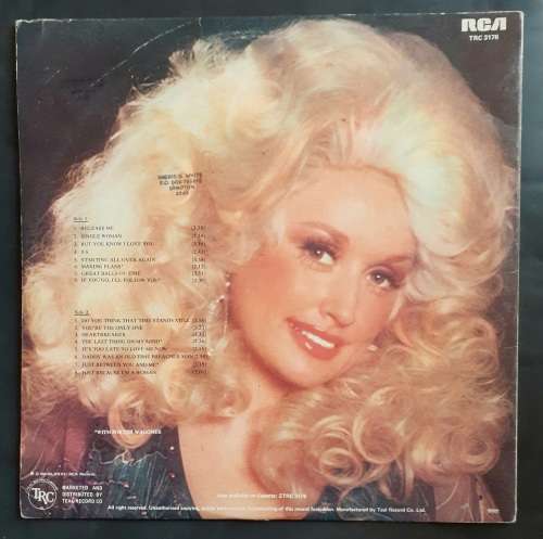 Dolly Parton - More Of The Best Of Dolly Parton LP Vinyl Record