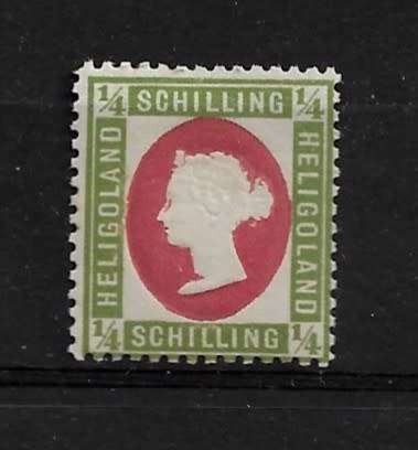 Heligoland 1873 1/4 Shilling MH