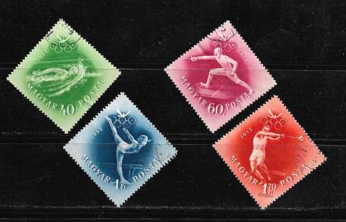 Hungary - 1952 Olympics Part Set of 4 Stamps VFU