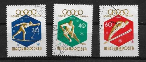 Hungary - 1960 Olympics Part Set of 3 Stamps VFU