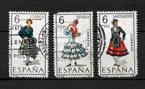 Spain - Traditional Clothes Stamps Fine Used