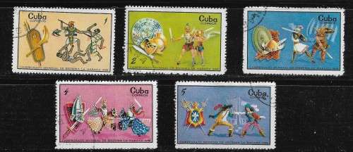 Cuba - 1969 Champions Cup Part Set of 5 Stamps Fine Used